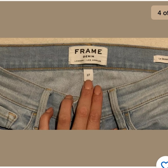 Frame Denim Le Skinny de Jeanne Size 27 - Picture 4 of 7